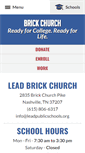 Mobile Screenshot of brickchurchcollegeprep.org
